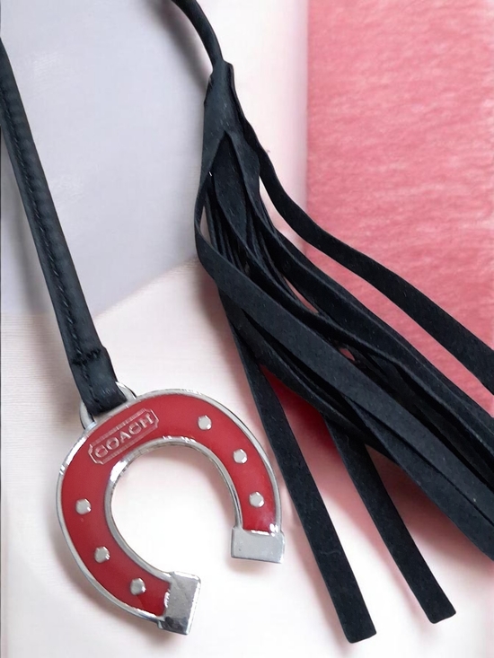 Coach Accessories - Coach  (RARE LIMITED EDITION )  Red Horseshoe Tassel Bag  Charm VINTAGE